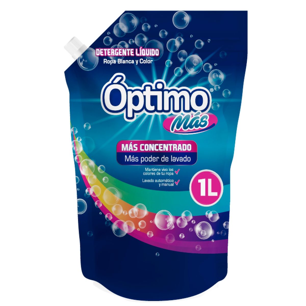 GENERICO - Detergente Liquido Optimo Doypack 1 Litro 12 Unidades