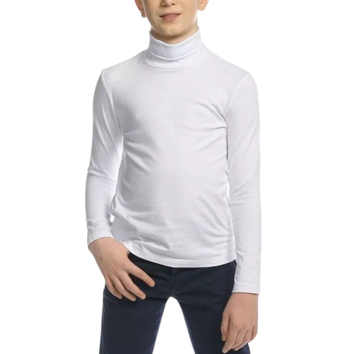 AGW - Pack 3 Beatle Blancos Juvenil 100% Algodón Manga Larga