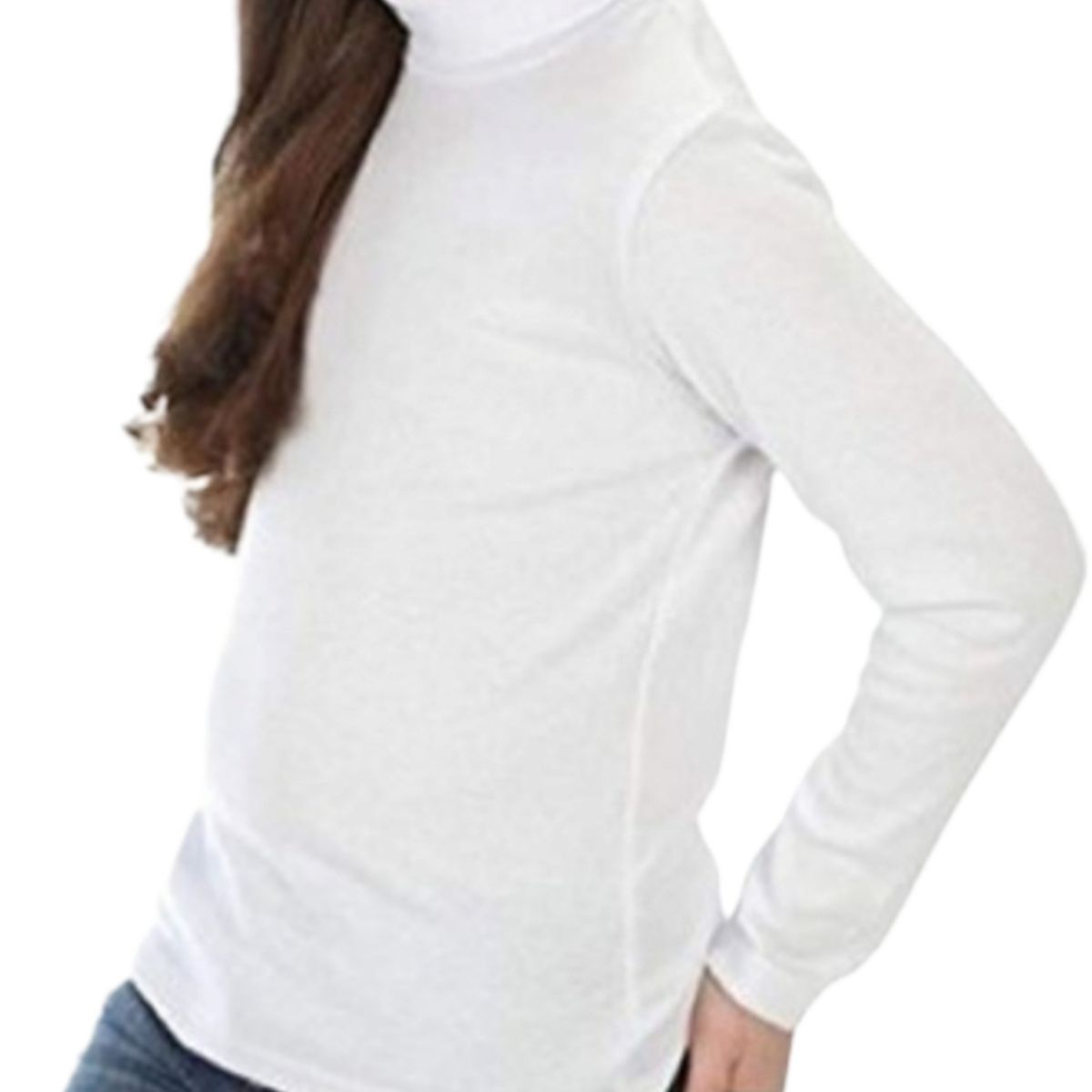 AGW - Pack 3 Beatle Blancos Juvenil 100% Algodón Manga Larga