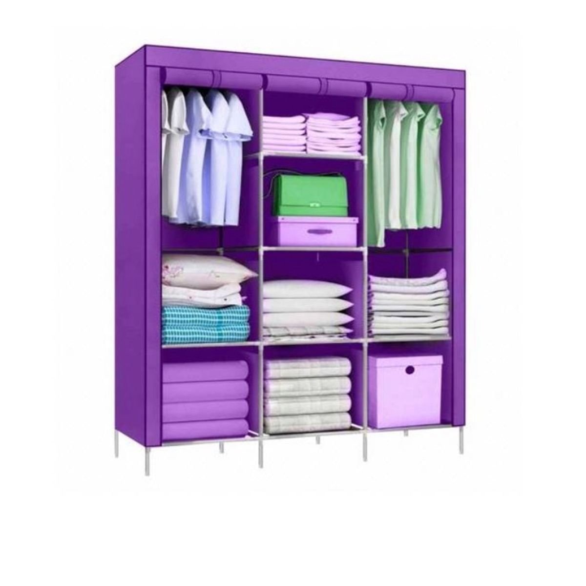 GENERICO - Closet Guarda Ropa Armable Ropero Grande 130cmx45cmx170cm