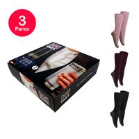 Calcetín Diabético Mujer Cobre y Bamboo Pack 3