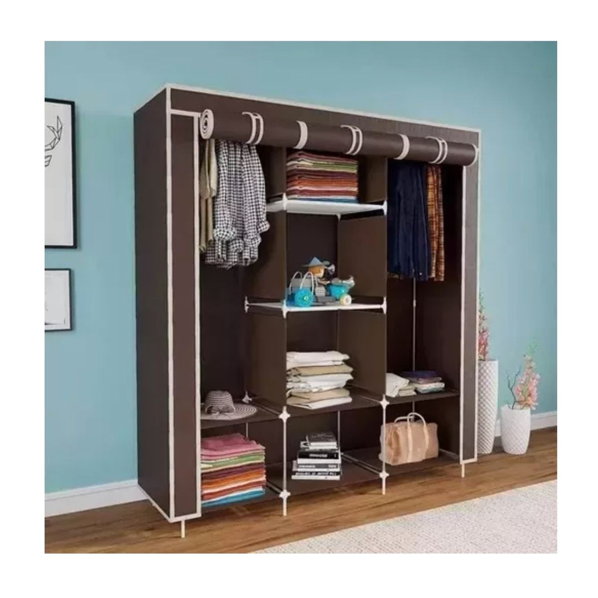 GENERICO - Closet Guarda Ropa Armable Ropero Grande 130cmx45cmx170cm