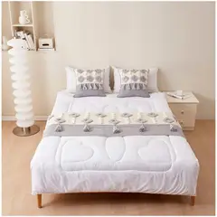 GENERICO - Set Piecera Boho 60 X 210 +2 fundas Gris