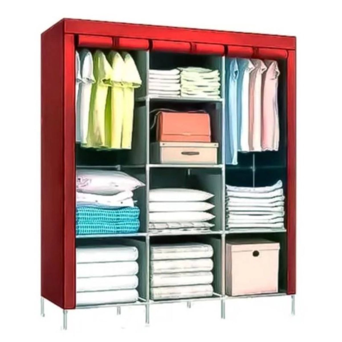 GENERICO - Closet Guarda Ropa Armable Ropero Grande 130cmx45cmx170cm