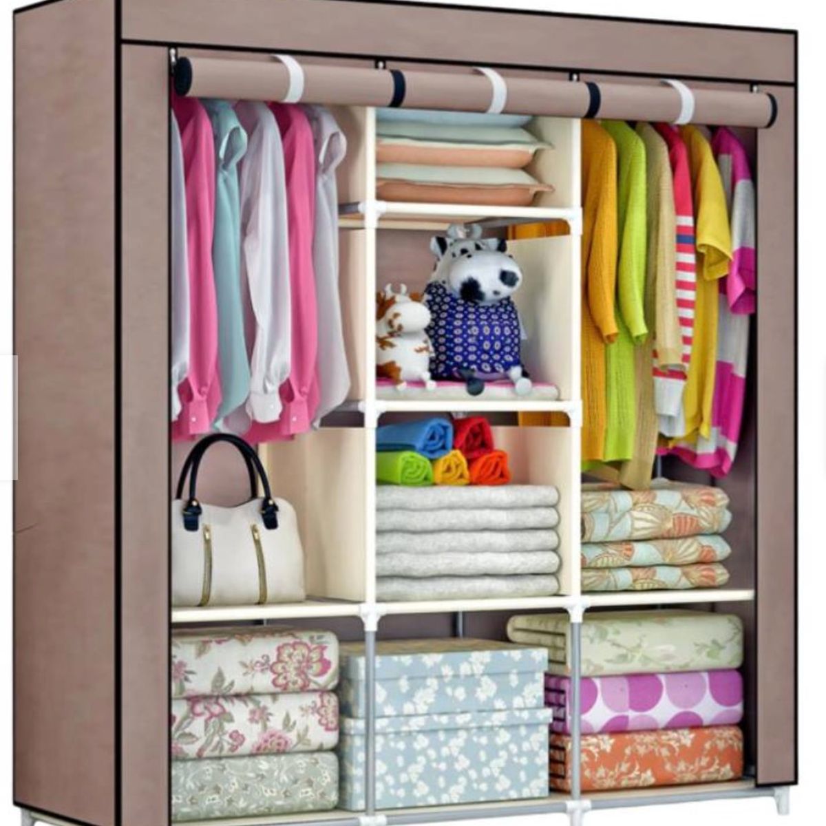 GENERICO - Closet Guarda Ropa Armable Ropero Grande 130cmx45cmx170cm