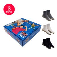 Calcetín Tobillera Diabético Cobre y Bamboo Pack 3