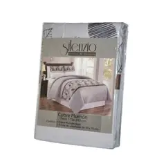 SILENZIO - Funda de Plumón Diseño Hojas 1 1/2 plazas
