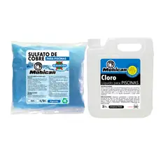 MOHICAN - PROMO ALGUICIDA 1 KG+CLORO LIQUIDO CONCENTRADO PISCINAS 5 LT