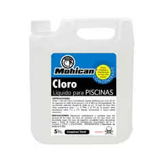MOHICAN - CLORO LIQUIDO CONCENTRADO PARA PISCINAS 5 LT