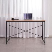 Escritorio Estilo Industrial Top Living Desk 3 Negro y Madera