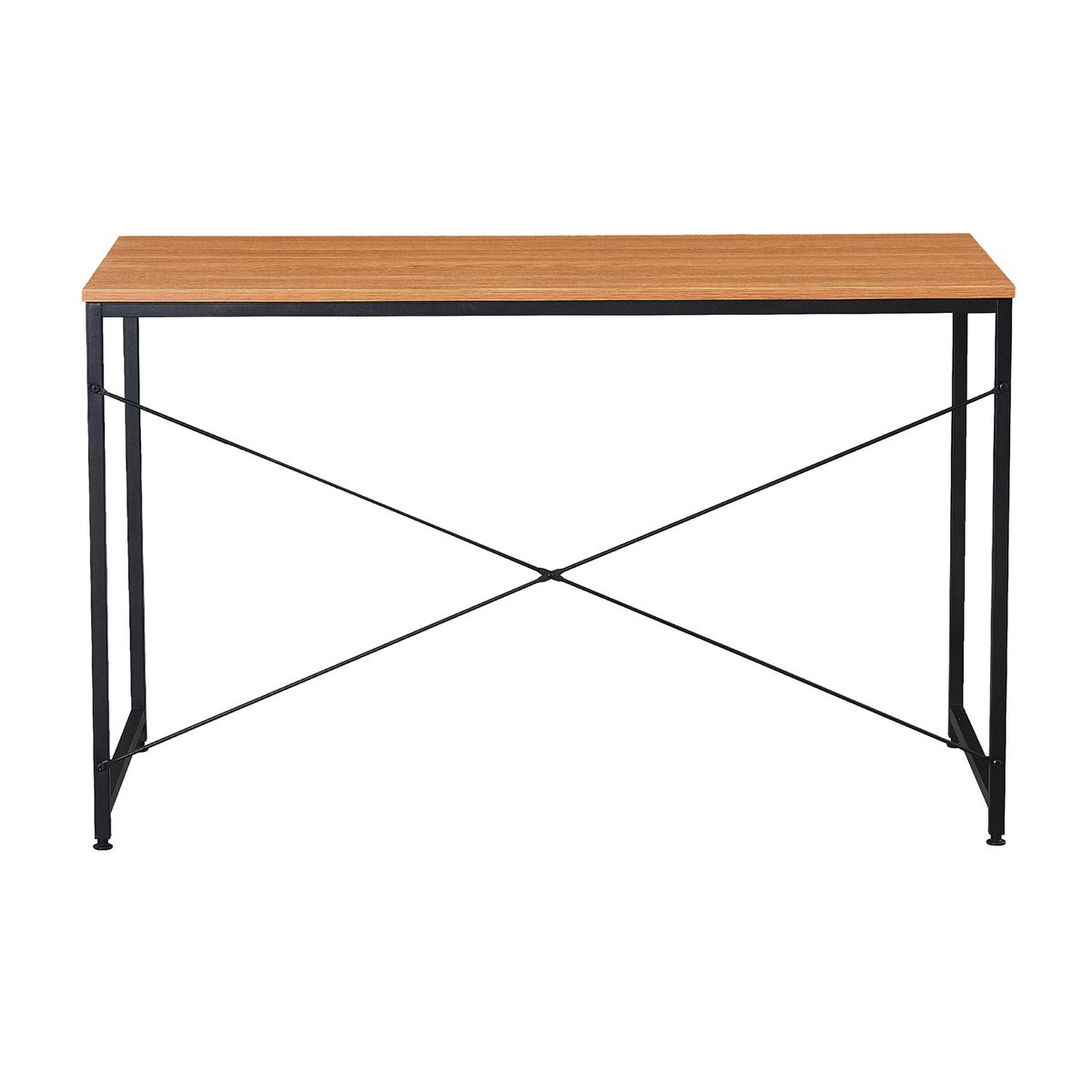 RELAN - Escritorio Estilo Industrial Top Living Desk 3 Negro y Madera