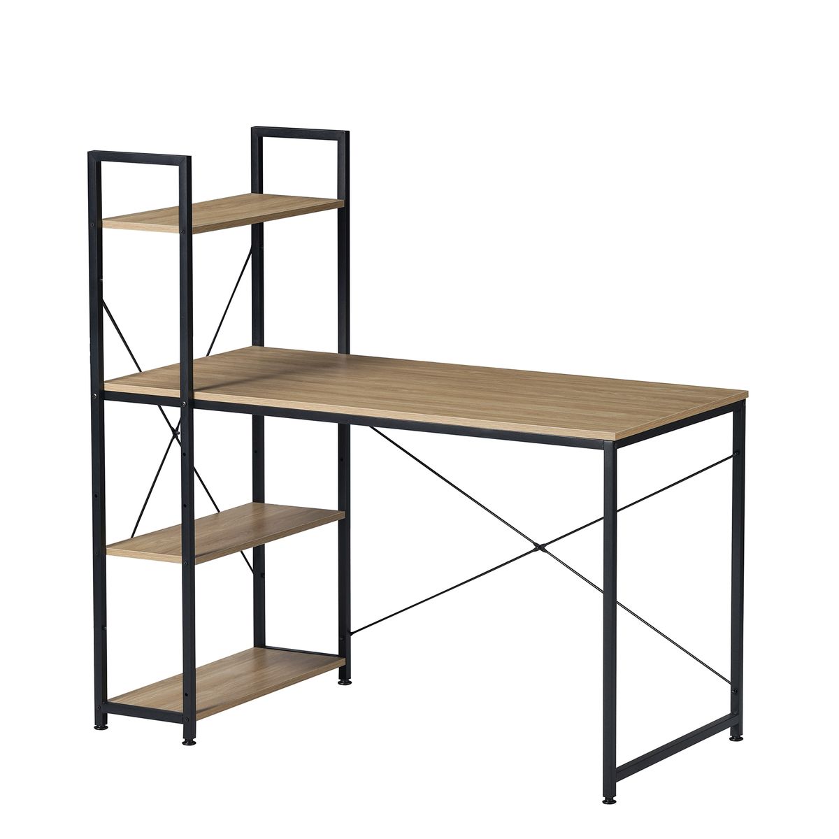 RELAN - Escritorio Estilo Industrial Top Living Estantería Lateral Desk 4