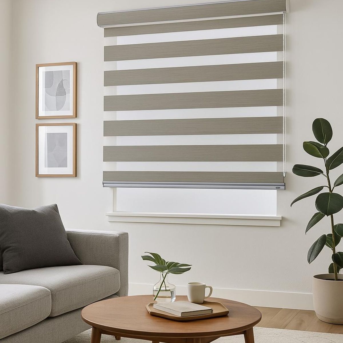 CLEMS CORTINAS - Cortina Roller Duo Blackout Lino 090X240