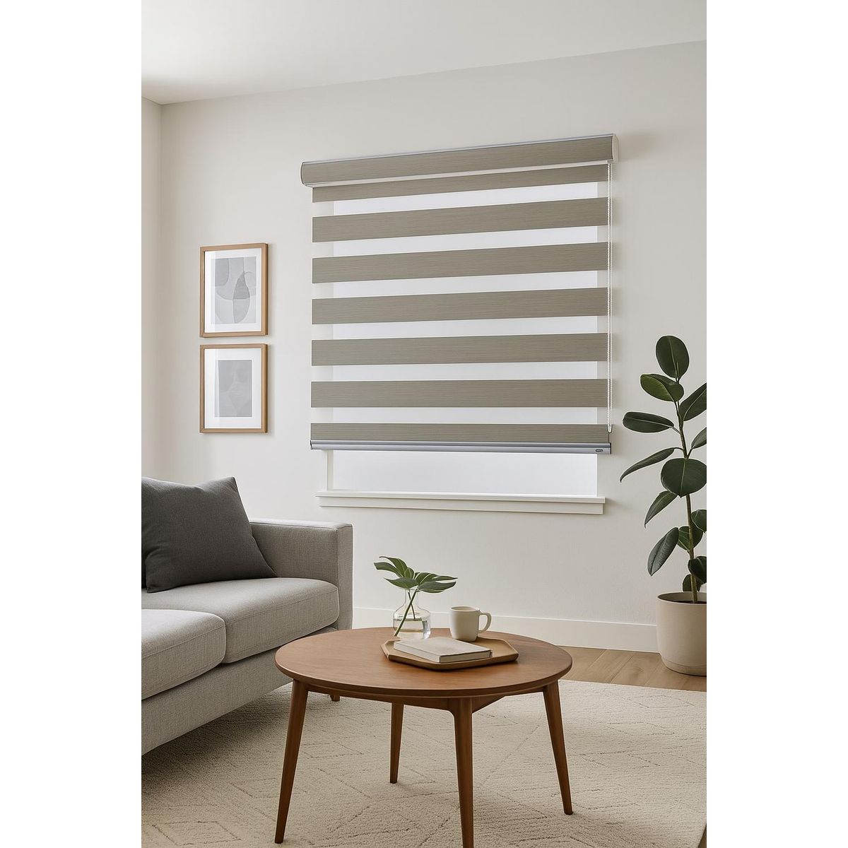 CLEMS CORTINAS - Cortina Roller Duo Blackout Lino 090X240