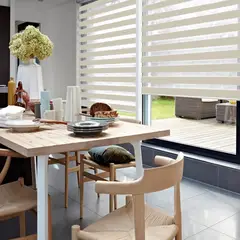 CLEMS CORTINAS - Cortina Roller Duo Blackout Lino 090X240