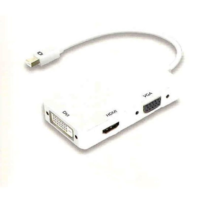 GEN - ADAPTADOR MINI DISPLAYPORT 4K A HDMI-VGA-DVI