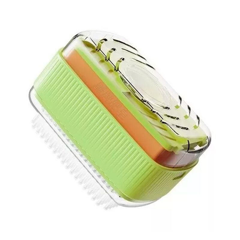 GENERICO - Dispensador De Jabon Con Cepillo De Limpieza Verde