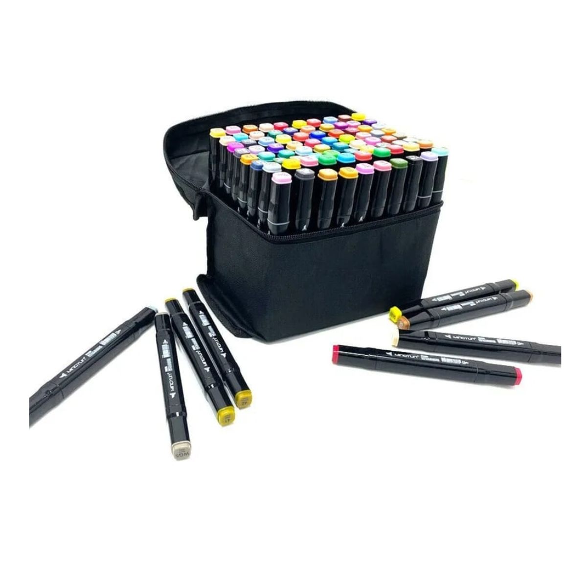 OEM - MARCADORES PLUMONES DOBLE PUNTA 80 COLORES
