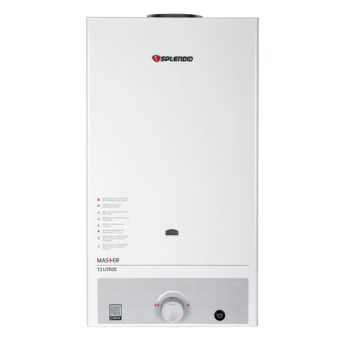 SPLENDID - Calefont 13 litros Gas natural Tiro Natural Splendid