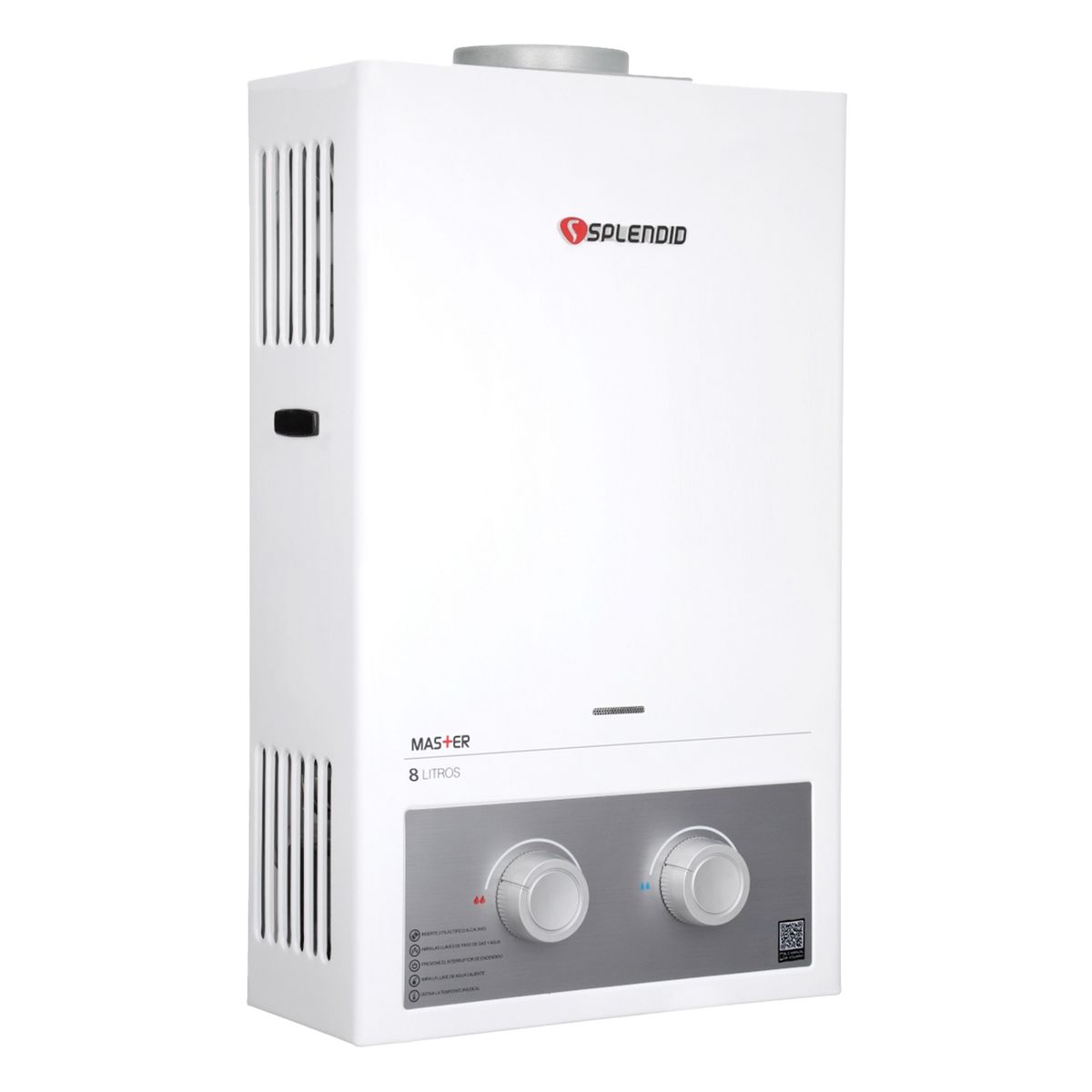 SPLENDID - Calefont 8 litros Gas natural Tiro natural Splendid