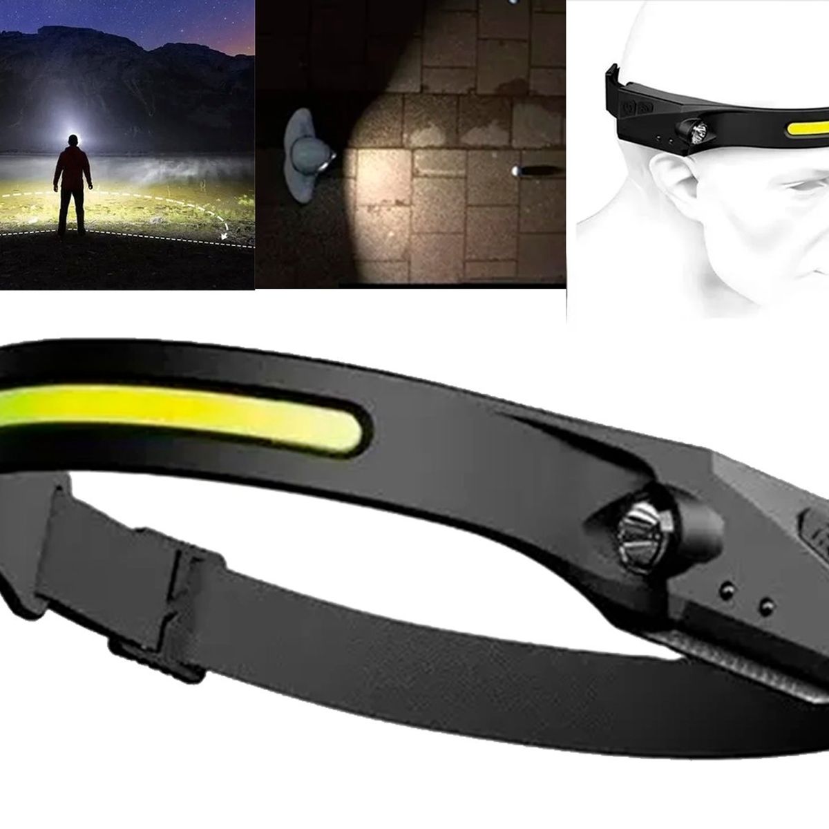 GENERICO - Linterna Cintillo Led Brillante Cabeza Encendido