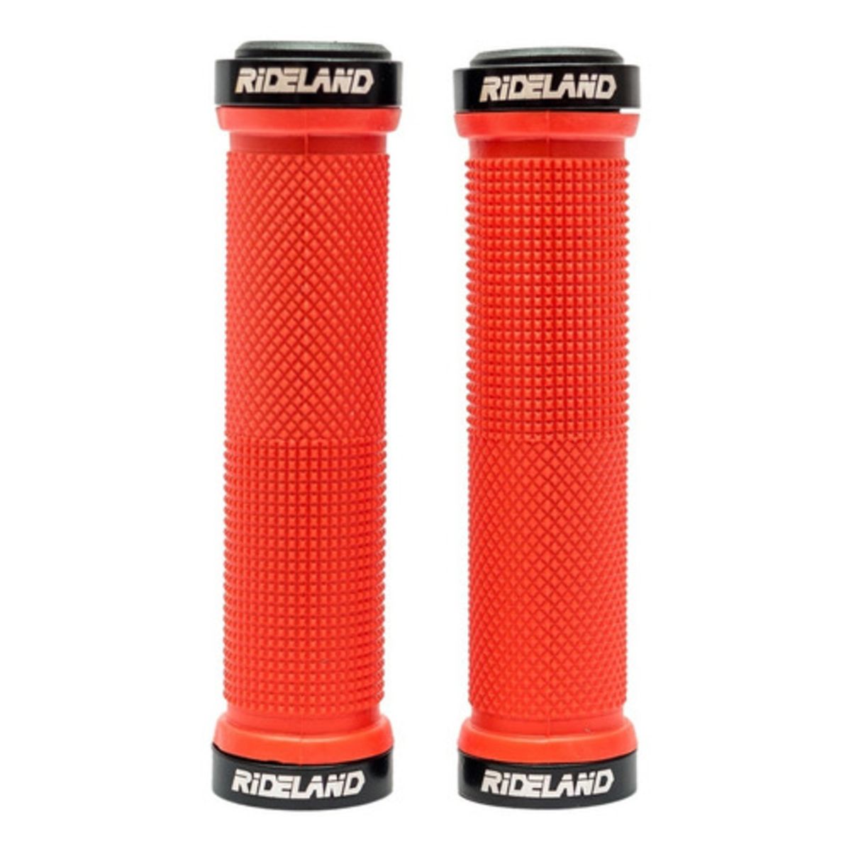 RIDELAND - Puños De Bicicleta Rideland Con Fijación Rojo