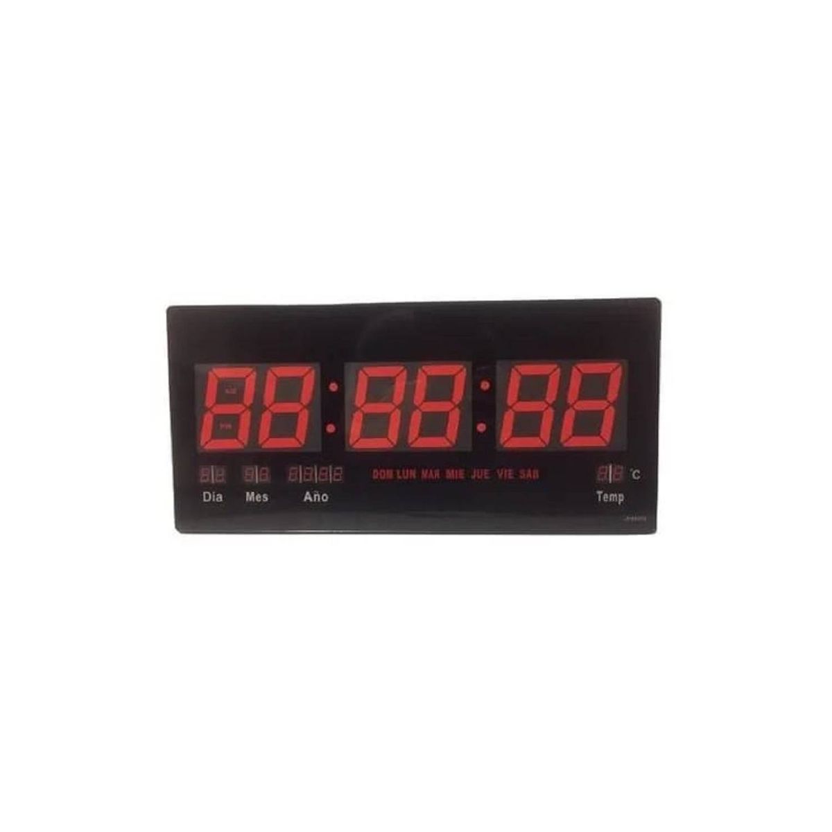 GENERICO - Reloj Digital Pared Luz Led Hora Fecha Temperatura JH4600