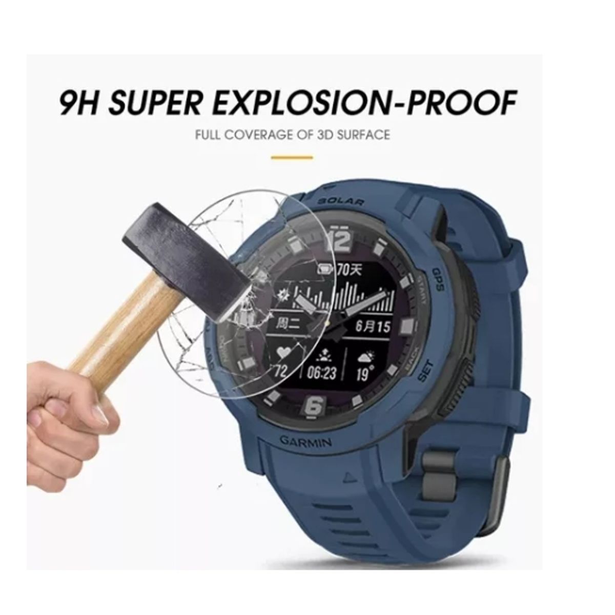 GENERICO - Protector D Pantalla De Vidrio Templado Para Garmin Instinct