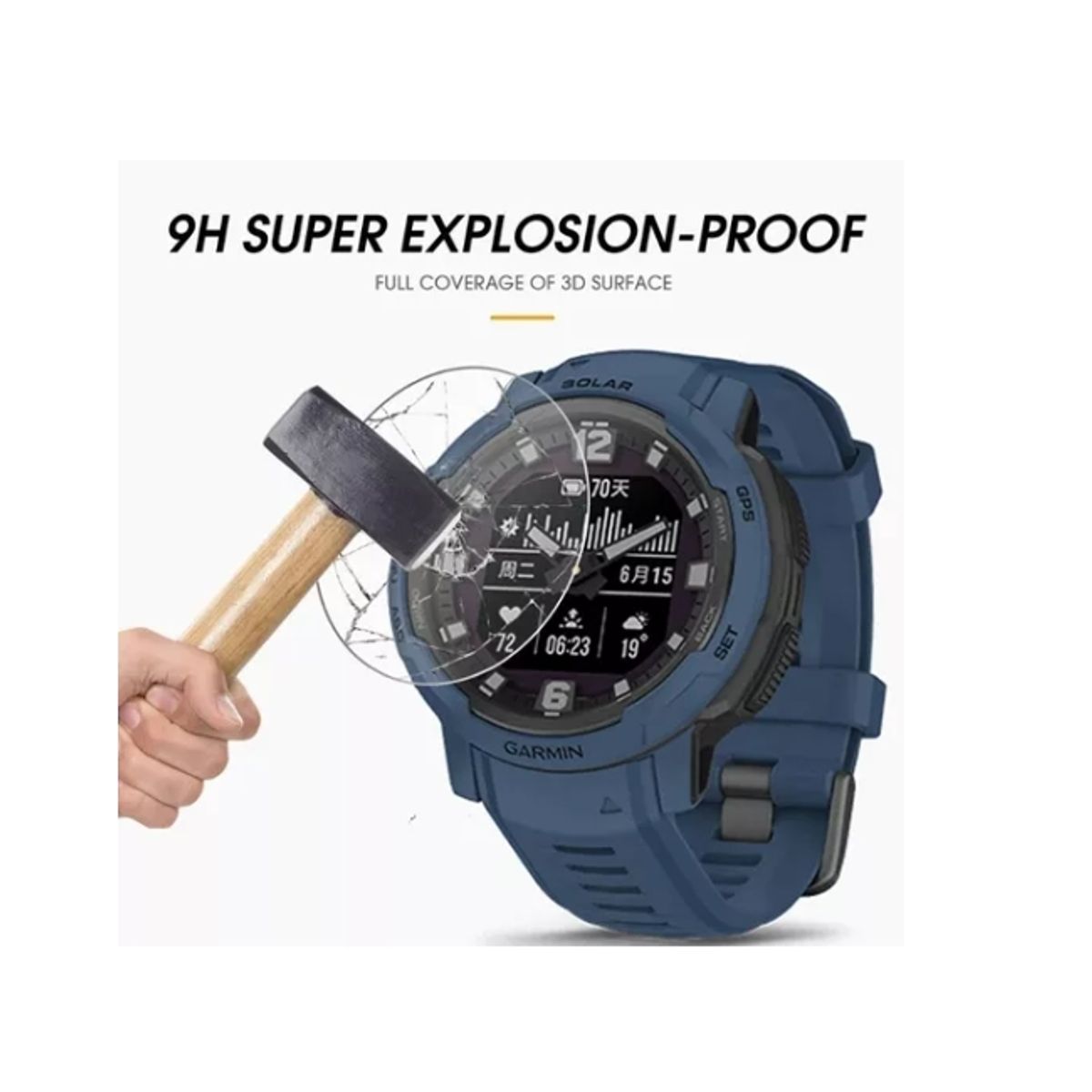 GENERICO - Protector D Pantalla De Vidrio Templado Para Garmin Instinct