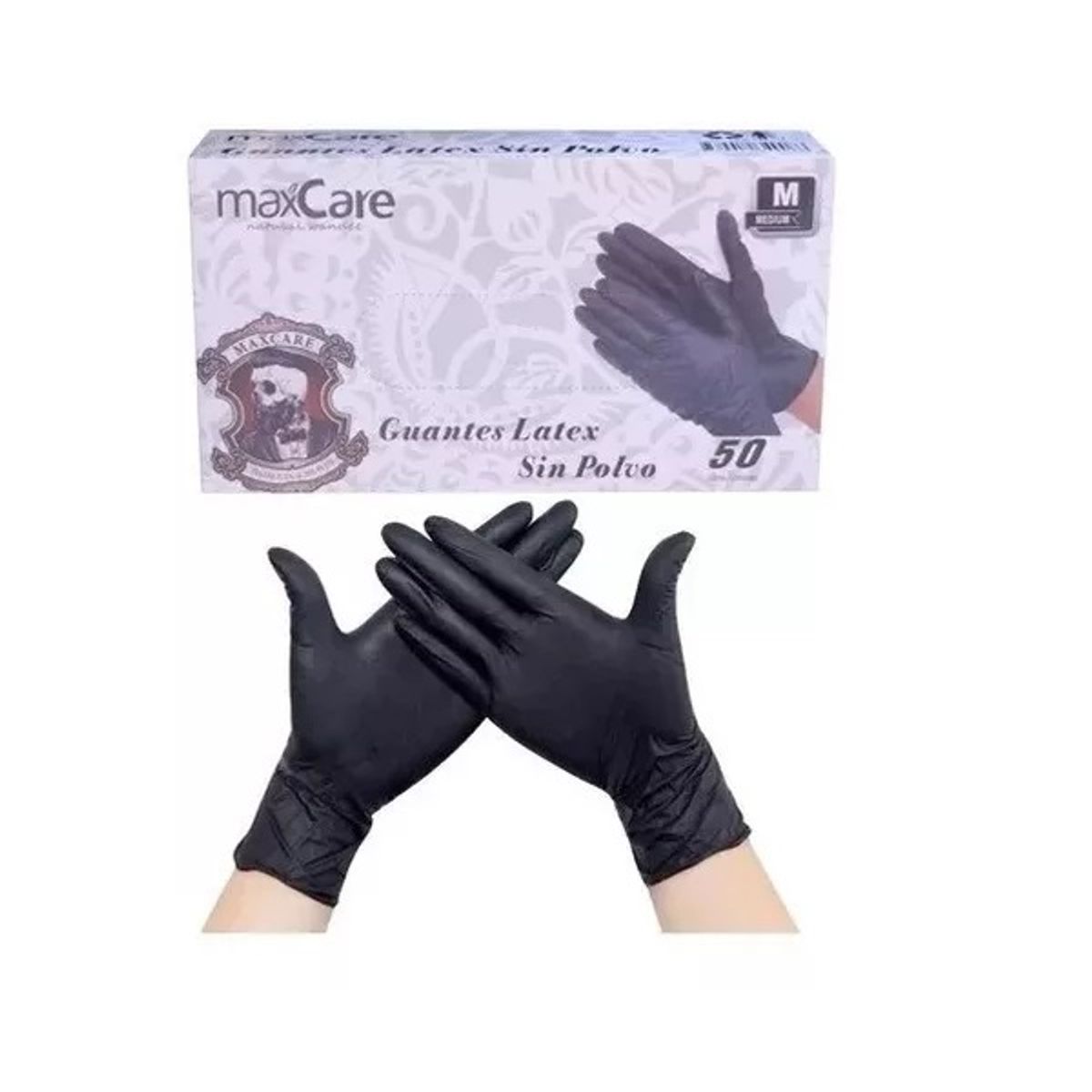 OBOPEKAL - Guantes Latex Profesionales resistentes Talla M 50un