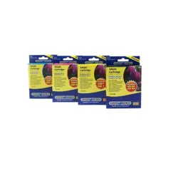 PACIFIC COLOR - Pack 4 Tintas Brother LC60 Alternativas Negro y Colores