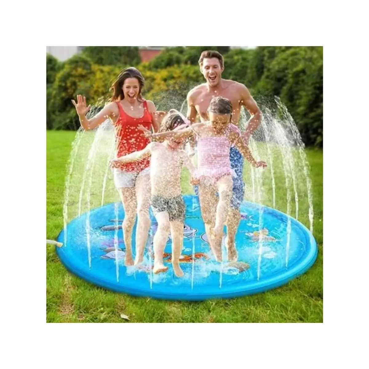 GENERICO - Piscina Alfombra De Agua Chorros Para Niño Facil De Guardar