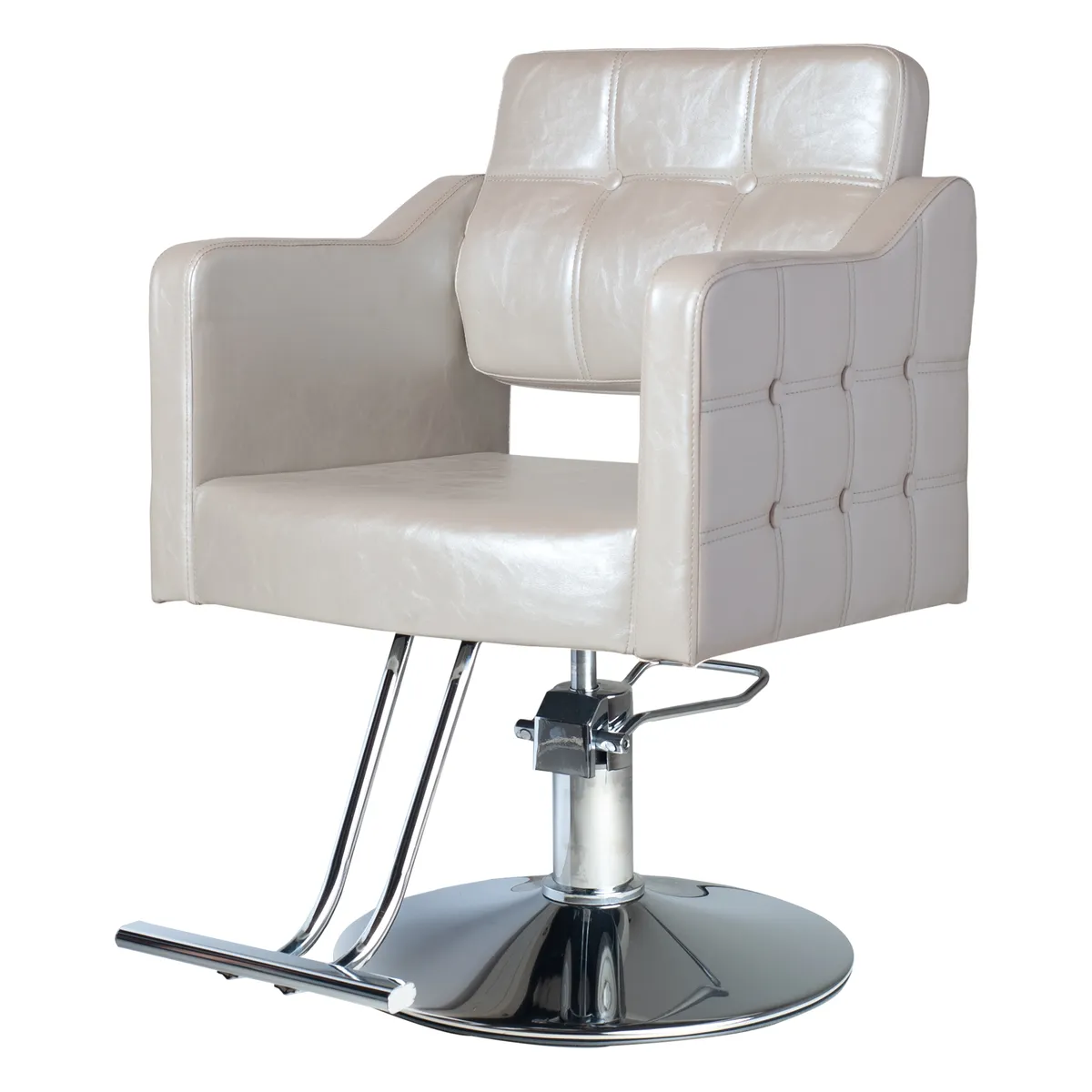 IMPOSALON - silla de peluqueria hidraulica classic color perla