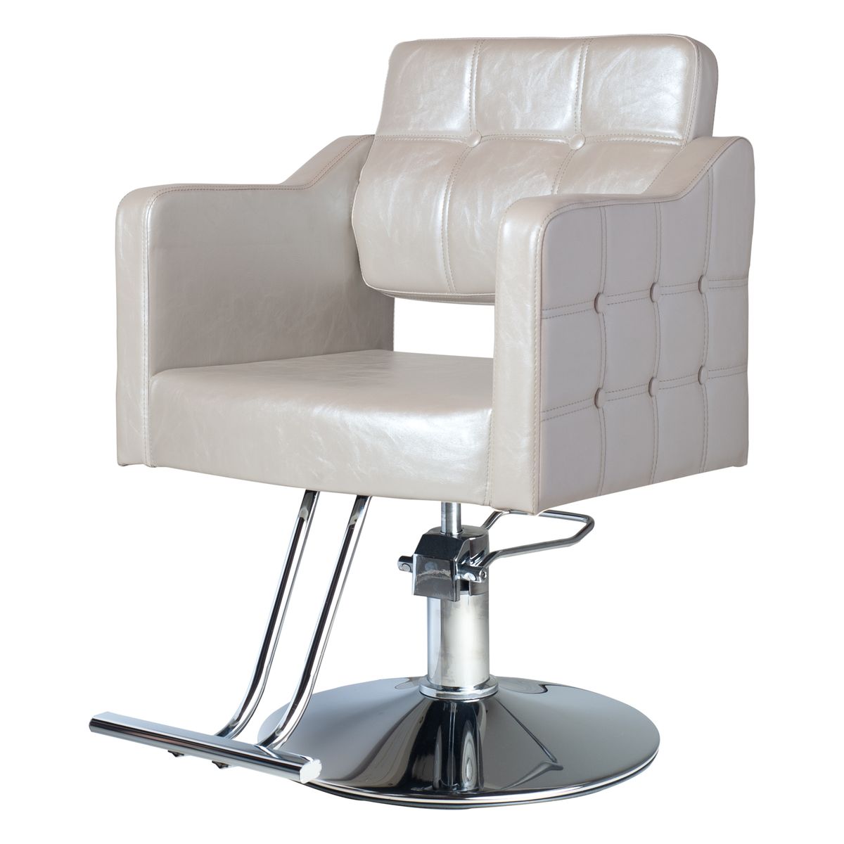 IMPOSALON - silla de peluqueria hidraulica classic color perla