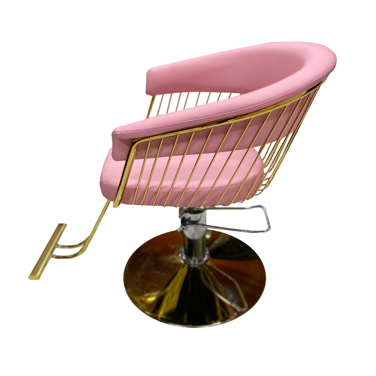 IMPOSALON - silla de peluqueria hidráulica rosada