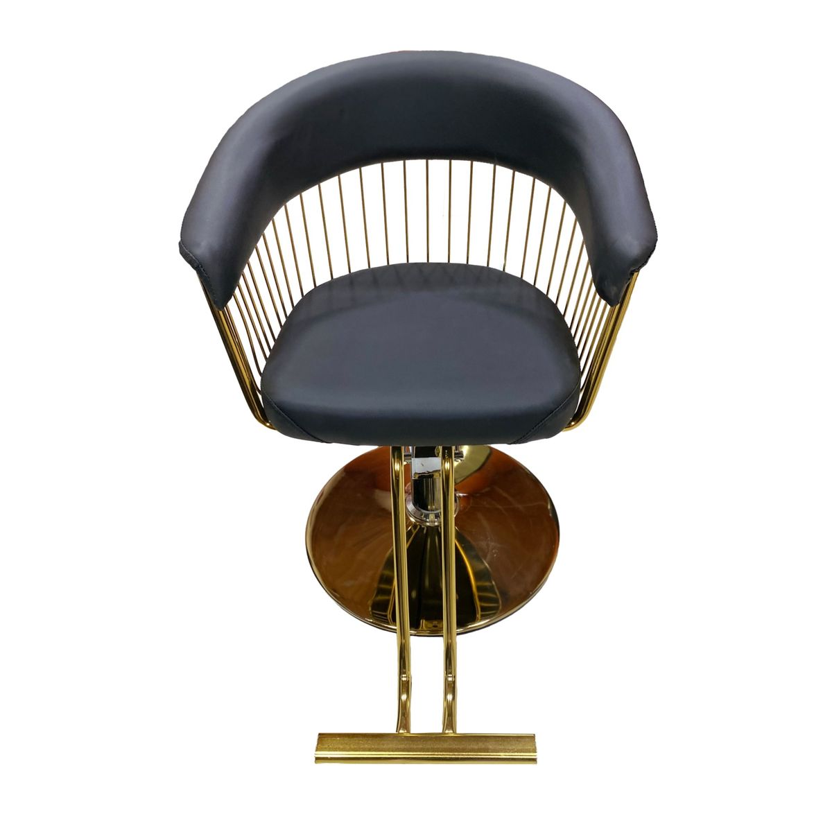 IMPOSALON - silla de peluqueria hidráulica negra