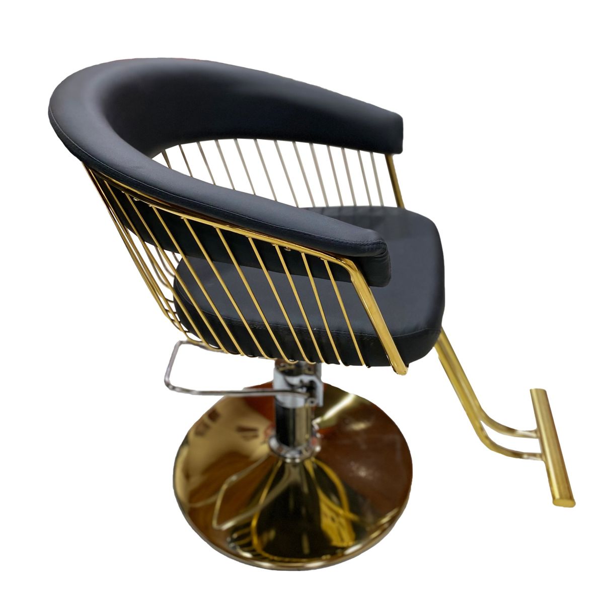 IMPOSALON - silla de peluqueria hidráulica negra