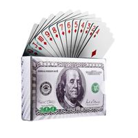 Juego De Naipes a Prueba de Agua Plateados