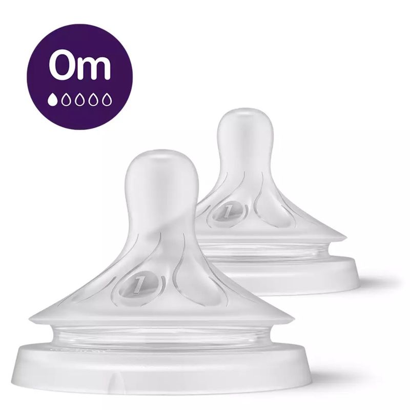 AVENT - Tetinas Natural Response Philips Avent SCY961/02 0m Flujo 1
