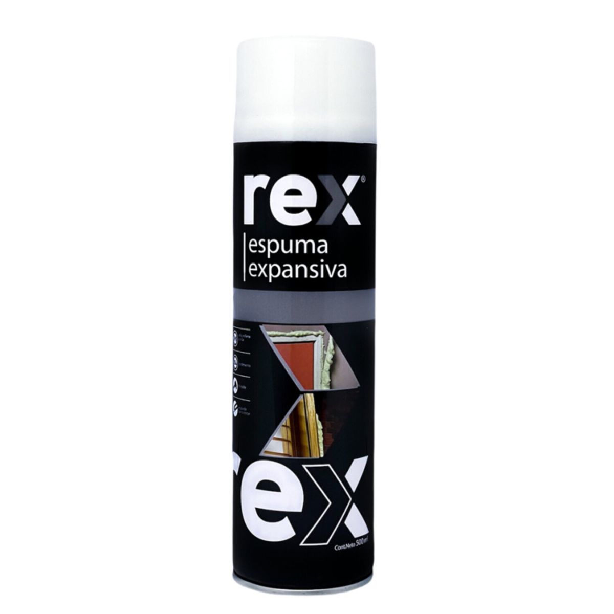 REX - Espuma Rex Altamente Expansiva Poliuretano 500 Ml