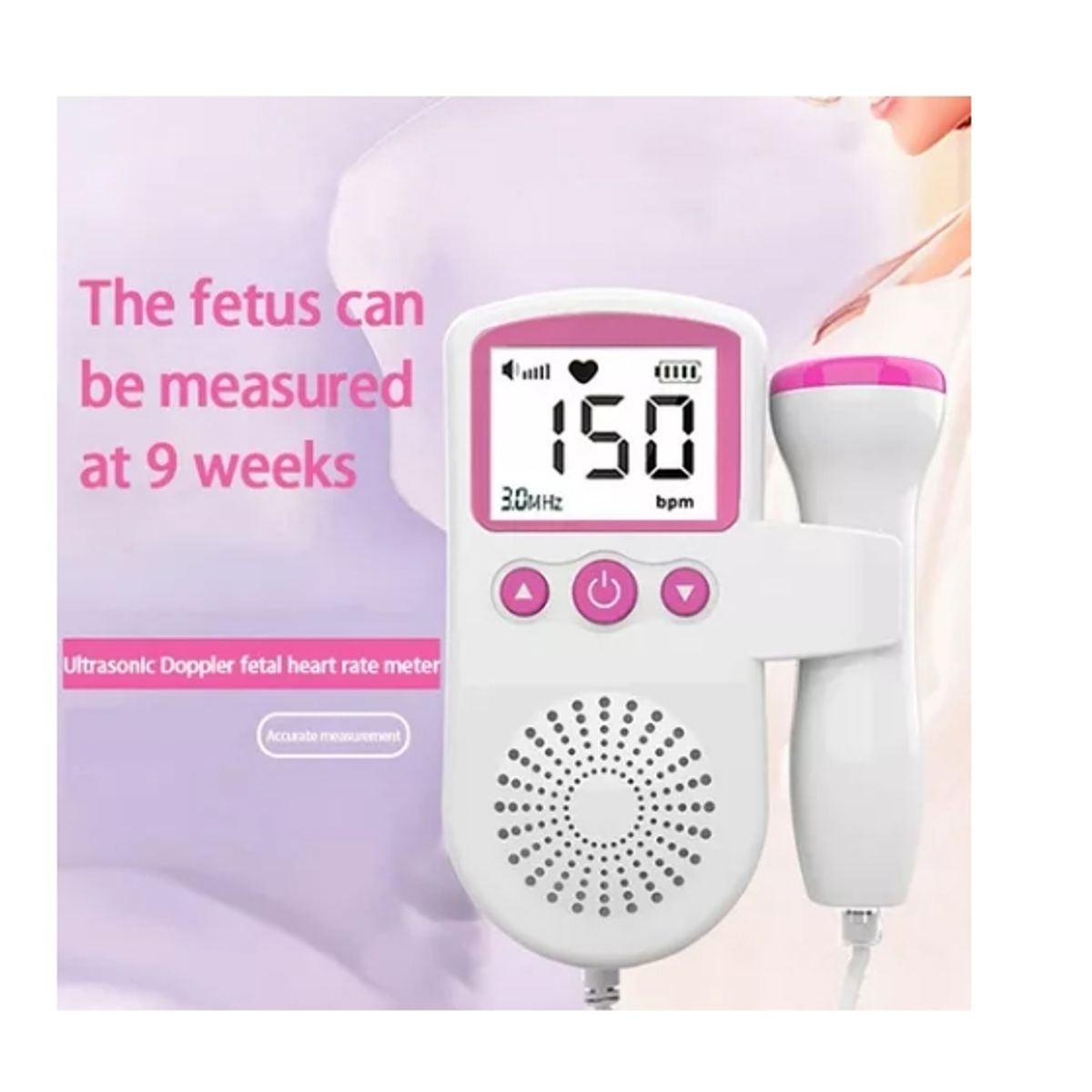 ESHOPANGIE - Monitor Frecuencia Cardiaca Latidos Fetales Bebé 2.5 Mhz