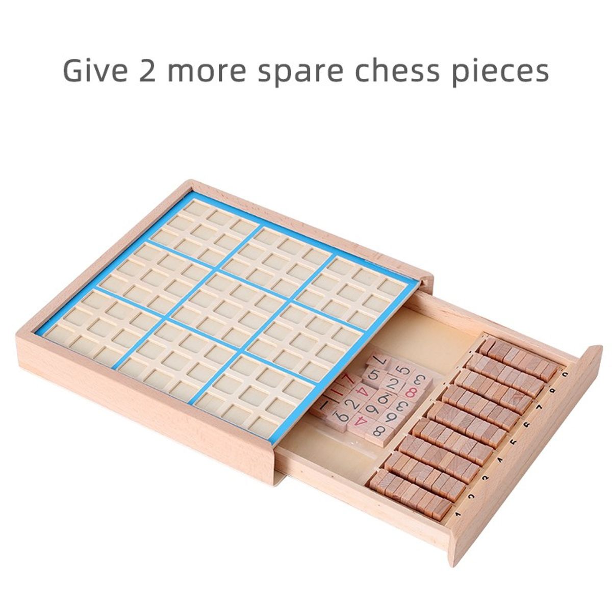 GENERICO - SUDOKU CLASICO MADERA 9 CUADRADOS MEDIDAS 24X24