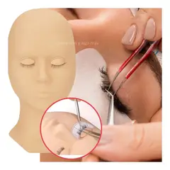 GENERICO - Cabeza maniquí de practica con parpados extraíbles