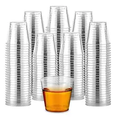 GENERICO - 100 Set De Vasos Shot Postres Pocillos Vasos Plastico 102 Ml