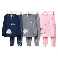 MEDIA LUNA - Pijama Mujer Plush Diseño Cerdito
