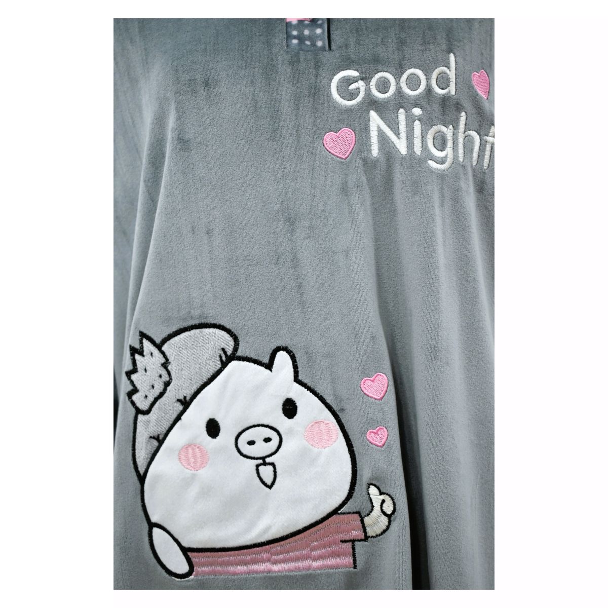 MEDIA LUNA - Pijama Mujer Plush Diseño Cerdito