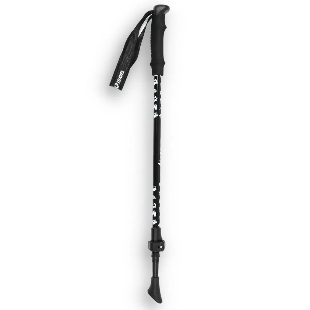WILD TRAVEL - Pack Niño Niña 2 Bastones de Trekking Wild Travel Negro