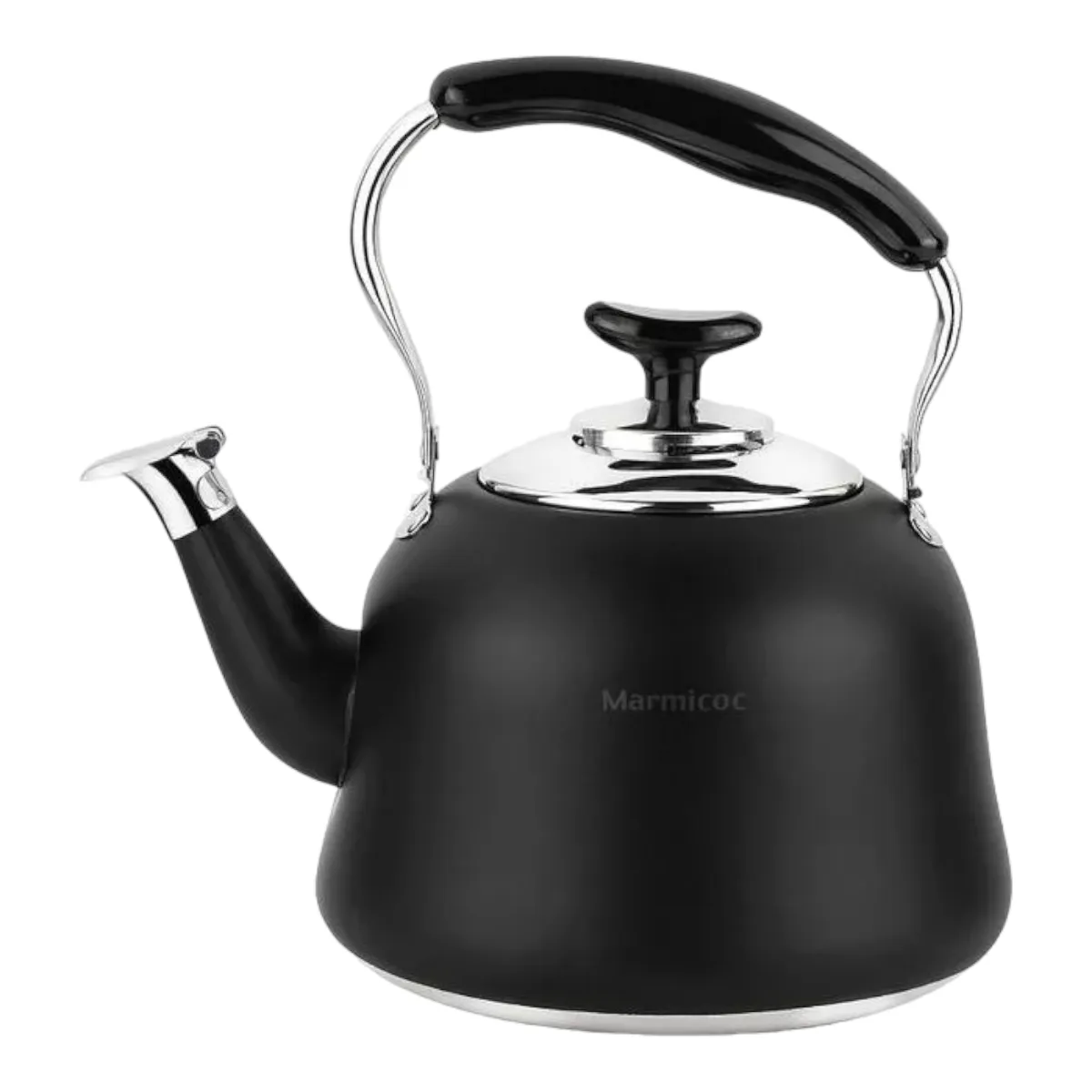 MARMICOC - Tetera Marmicoc 3 Litros Black Acero Inoxidable Con Silbato