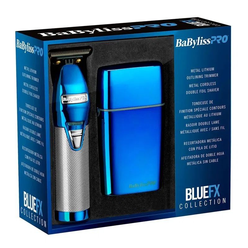BABYLISS PRO - Máquinas Babyliss Kit Trimmer Shaver BHOLPK2BCUZ Blue