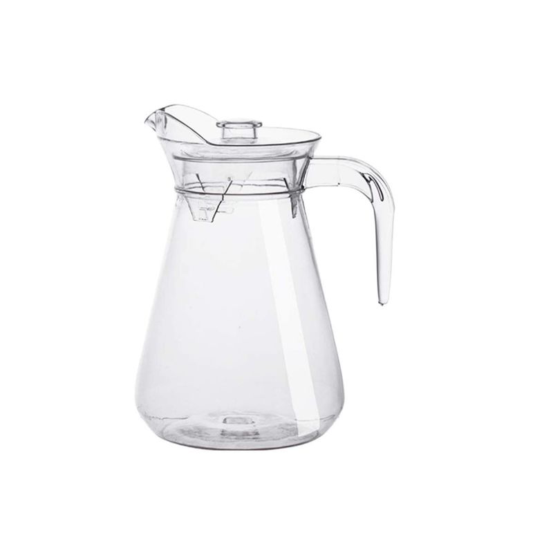 GENERICO - Jarra Para Agua  Cóctel Sangria de Vidrio con Tapa 1 Litro